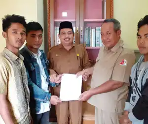 Dinsos Nagan Raya Terima Data RTLH Dari AP3 RasKin