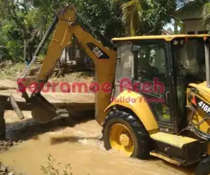 Paska Banjir Sejumlah Fasilitas Umum di Abdya Rusak