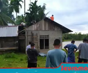 Abrasi Krueng Meurebo, Sejumlah Rumah di Aceh Barat Terbawa Arus