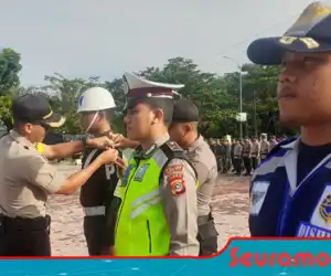 Hadapi Natal dan Tahun Baru, Polres Nagan Raya Gelar Apel Pasukan