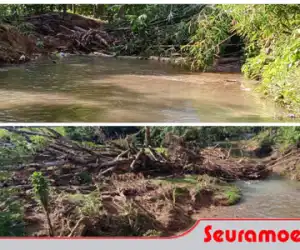 Erosi Krueng Baharu Ancam Rumah dan Sawah Warga di Abdya