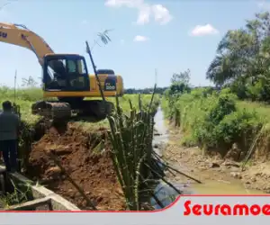 Warga Tiga Desa di Nagan Raya Gotong Royong Perbaiki Saluran Air