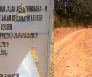 Pembukaan Jalan Kecamatan Louser Disinyalir Tumpang Tindih Anggaran