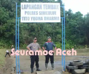 Pertama di Aceh, Lapangan Tembak Resmi Dibangun di Polres Simeulue