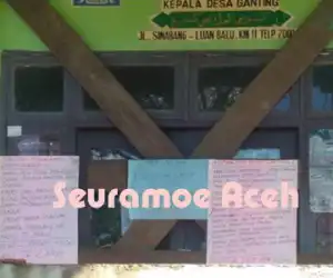 Warga Ganting Simeulue Segel Kantor Desa, Ini Penyebabnya
