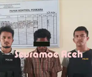 Spesialis Maling Helm di Simeulue Diringkus Polisi