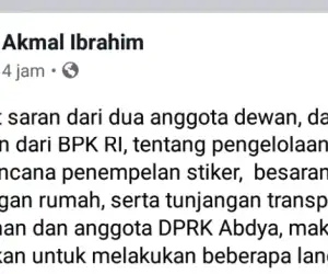 Bupati Abdya Beberkan Temuan BPK Tentang Tunjangan dan Transportasi Dewan