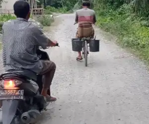 Puluhan Tahun Jalan Gampong Ladang Tuha I Abdya Dalam Kondisi Rusak Parah