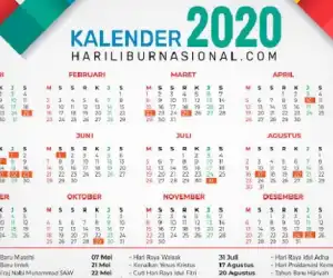 Cuti Bersama Tahun 2020, Berikut Daftar Lengkapnya