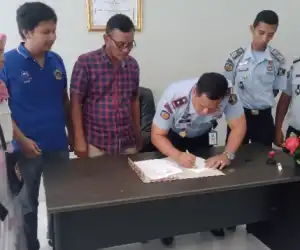 Latih Kreativitas Napi, Ombak Visual Jalin Kerjasama Dengan Lapas Blangpidie, Abdya