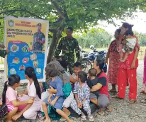 Babinsa Kodim Nagan Raya, Sosialisasi Ancaman Covid-19 Kepada Warga
