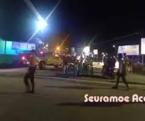 Jam Malam Diberlakukan, TNI-Polri dan Pol PP Simeulue Lakukan Patroli