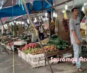 Dampak Covid-19, Pendapatan Pedagang Buah di Meulaboh Turun Dratis