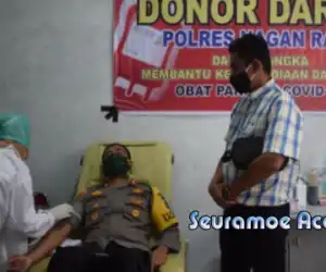 30 Personil Polres Nagan Raya Gagal Donor Darah, Ini Penyebabnya