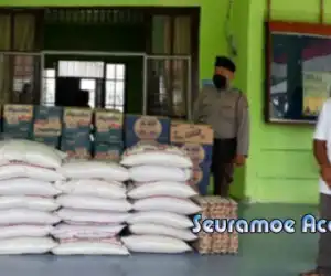 BPBD Salurkan Bantuan Masa Panik Kepada Korban Banjir Tripa Makmur