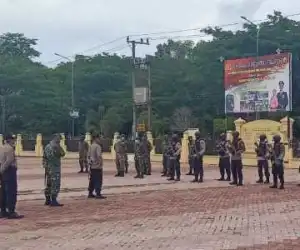 Polres Nagan Raya Gelar Apel Gabungan Operasi Ketupat Rencong 2020