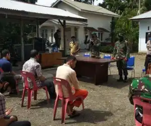 TNI-Polri Nagan Raya Lakukan Sosialisai Cegah Covid-19