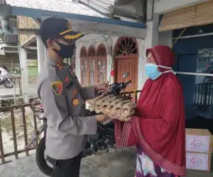 Peringati Hari Bhayangkari, Polres Nagan Raya dan Bhayangkari Salurkan Bantuan