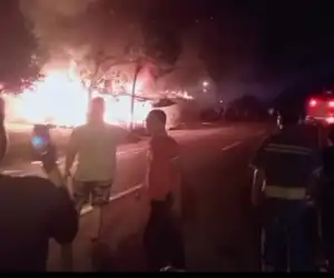 Satu Unit Wakop dan Gudang di Abdya Terbakar