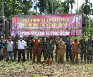 Pra TMMD Kodim Nagan Raya Akan Buka Jalan 1 Km