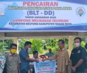 Desa Meunasah Tengeh Cairkan BLT Tahap II