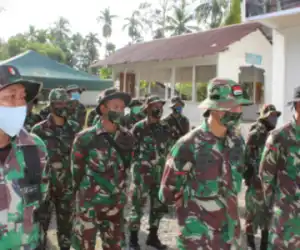 Satu SSK Prajurit Yonif RK 115 ML Tiba Dilokasi TMMD 108