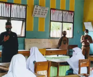 Bupati Tinjau dan Apresiasi Sekolah yang Terapkan Protokol Kesehatan