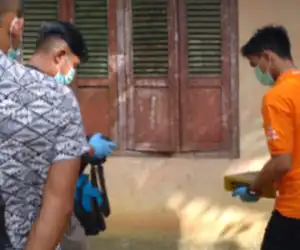 Unit Inafis Polres Nagan Raya Olah TKP di Rumah Korban Pencurian