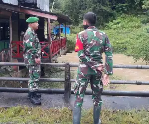 Cuaca Ekstrim, Dandim Tinjau Lokasi Rawan Bencana
