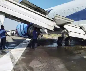 Pesawat Cargo Trigana Air Tergelincir di Wamena Papua