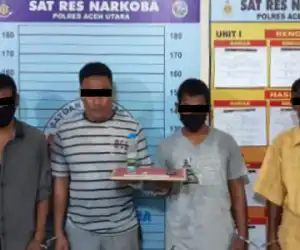 Lagi Pesta Sabu di Kebun, Empat Warga “Dibeureukah” Polisi