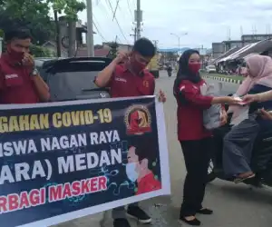 Imanara Medan Bagi Masker Gratis Kepada Masyarakat, Ini Harapannya