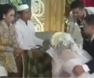 Dikira Kesurupan, Pengantin Perempuan Ini Nangis dan Berteriak Sambil Sungkem