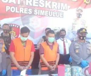 Koordinator dan Bendahara Proyek Pamsimas Simeulue Ditahan Polisi
