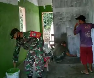 Pembangunan RTLH dalam Rangka HUT TNI ke 75 oleh Kodim Abdya Hampir Rampung Dikerjakan