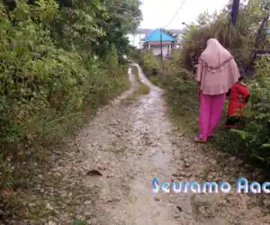 Jalan di Desa Sambay Rusak Parah, Warga Minta Perhatian Pemkab Simeulue