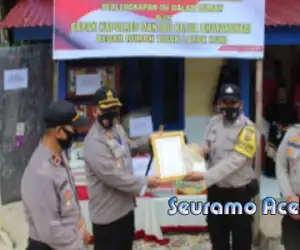 Bripka M. Reza Polisi “Berhati Mulia” Dapat Penghargaan Dari Kapolres