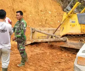 Satgas TMMD Kodim Abdya Pacu Pengerjaan Pemasangan Gorong-gorong Beton Jalan Babah Lhung