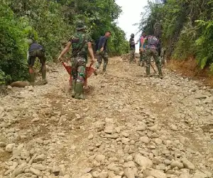 Meski Penutupan TMMD di Abdya Sebentar lagi Pekerjaan Fisik Terus di Genjot
