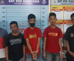 Diduga Lagi Pesta Sabu, Lima Pemuda Dicokok Polisi