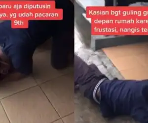 Pacaran 9 Tahun Kandas, Pria Ini Nangis Guling-guling