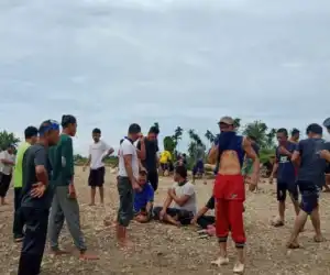 Warga Desa Lhung Tarok Abdya Ikut  Bantu Pencarian Korban Terseret Arus