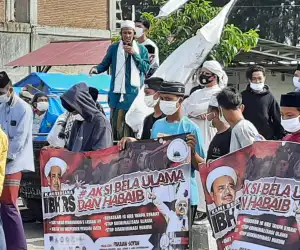 Tuntut HRS Dibebaskan, Ormas Islam Gelar Aksi di Aceh Jaya