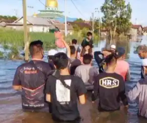 Mantan Anggota FPI Turun ke Lokasi Bencana Banjir Kalsel