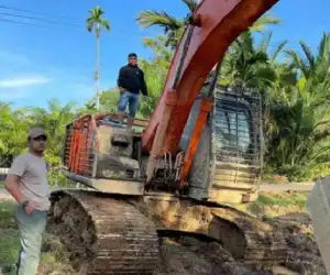 Polda Aceh Amankan Satu Unit Alat Berat Tambang Ilegal