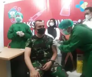 Dandim 0107 Aceh Selatan, Pertama Disuntik Vaksin Sinovac