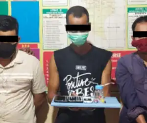 Duh! Lagi ‘Pesta Sabu’ Keuchik dan Eks Keuchik Ditangkap Polisi