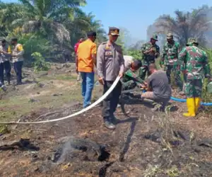 Lahan Gambuk Belakang PLTU 3-4 Nagan Raya Terbakar