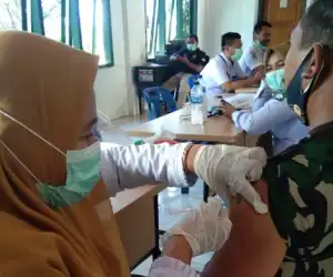 Personil Kodim Abdya Jalani Vaksinasi Covid-19