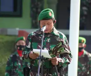 Gelar Upacara Hari Kesadaran, Dandim Abdya Sampaikan Amanat Danrem 012/TU
